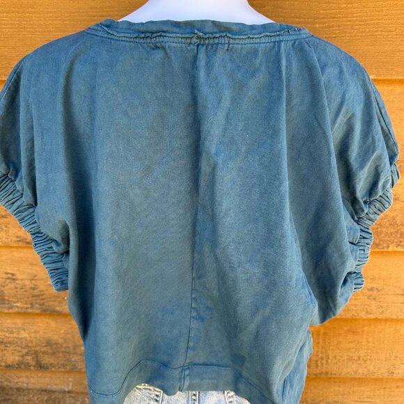 Free People Beach Sunday Afternoon Blue Muscle T-shirt Size S - Picture 7 of 8